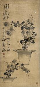 XIE ZHENG 1693-1765,Chrysanthemum,Sotheby's GB 2022-12-20