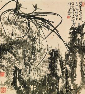 XINGGE SUN 1897-1996,Orchid in the Wind Scroll,1945,Christie's GB 2018-05-21