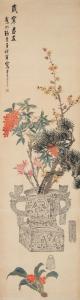 XIONG ZHANG 1803-1884,Bronze and Flowers,2010,Bonhams GB 2023-12-02
