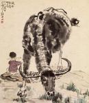 XU BEIHONG 1895-1953,COWBOY,1942,Cheng Xuan CN 2009-11-23