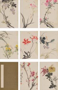 XUETAO WANG 1903-1982,Flowers and Insects,1978,Bonhams GB 2023-12-02
