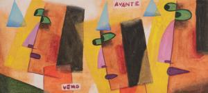 XUL SOLAR Alejandro 1887-1963,Vemo avante,1920,Sotheby's GB 2023-10-04