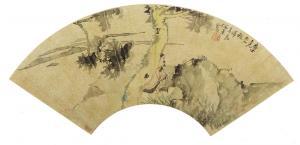 XUN REN 1835-1893,Scholar Under Tung Tree,Bonhams GB 2015-11-28