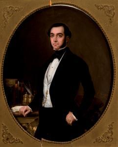 y llausas luis ferrant 1806-1868,Retrato de caballero,1853,Duran Subastas ES 2013-01-23