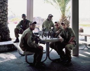 YAAKOV Israel,Soldiers on Coffee Break Kibbutz Yad Mordecai,2010,Daniel Cooney Fine Art 2011-11-11