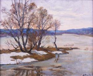 YABLOKOV Nikolaï 1922,Flood on the Oka River,Bellmans Fine Art Auctioneers GB 2022-05-10