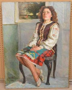 YABLONSKAYA Tatiana 1917-2006,Portrait of a young girl,Hood Bill & Sons US 2019-12-03