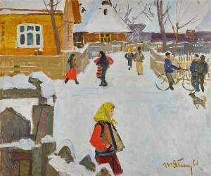 YABLONSKAYA Tatiana 1917-2006,Winter Day,1961,Sotheby's GB 2021-11-30