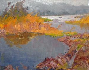 YABLUNOVSKY Petr Antonovich 1910-1989,River landscape,1980,Rosebery's GB 2012-05-12