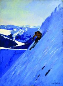 YACHELET AIMICE,Skieur dans la Neige,1950,Artprecium FR 2016-10-26