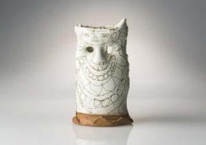 YAGI Kazuo 1918-1979,White vase,Mainichi Auction JP 2022-06-03
