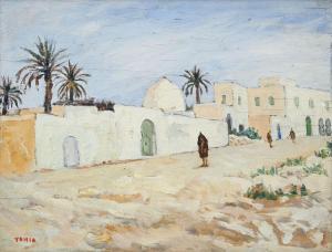 YAHIA 1902-1969,Paysage orientaliste animé,Marambat-Camper FR 2024-02-14