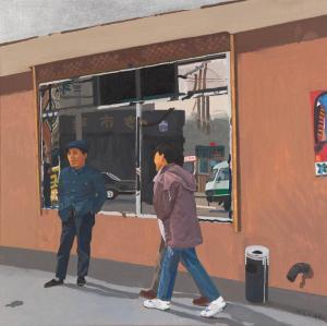 YAJIE ZHANG,Oil on canvas,Mossgreen AU 2014-11-17