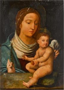 YANEZ DE LA ALMEDINA FERNANDO 1506-1531,The Virgin and Child,Sotheby's GB 2022-04-06