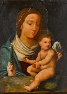 YANEZ DE LA ALMEDINA FERNANDO 1506-1531,The Virgin and Child,Sotheby's GB 2021-04-28