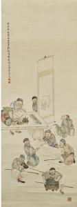 YANG Peng 1859,SCHOLAR'S APPRECIATING ART,1928,Sotheby's GB 2017-05-10
