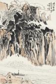 YANSHAO LU 1909-1993,Travelling through the Gorge,1979,Christie's GB 2023-12-01