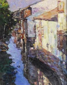 YANTONG Huang 1900,Village Reflections,2015,Clars Auction Gallery US 2015-06-28