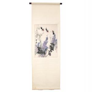 YAO YUAN 1720-1780,a sparrow on branches of wisteria,Bruun Rasmussen DK 2023-01-02