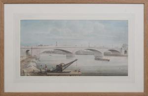 YATES Gideon 1790-1840,View of Staines Bridge over the River Thames,1832,Tooveys Auction 2022-06-08