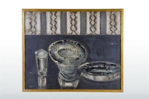 Yatrides Georges 1931-2019,Composición de Vaso y platos,1955,Morton Subastas MX 2012-09-01