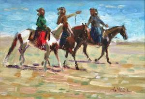 YAZZIE Gary D 1946,The Girls,Altermann Gallery US 2010-08-14