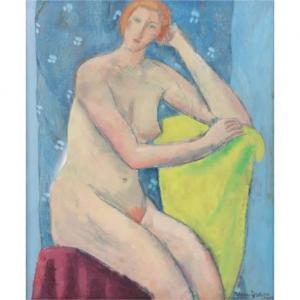 YEAGER EDGAR 1883-1969,seated nude,1942,Ripley Auctions US 2022-02-19
