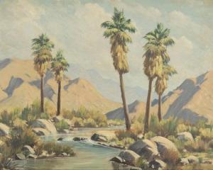 YECKLEY Norman H 1914-1994,Palm Canyon,John Moran Auctioneers US 2020-06-24