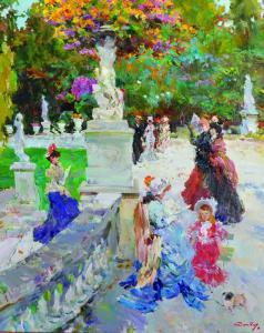 YELIZAROV Gennady 1950,A Sunday in the Park,John Nicholson GB 2016-07-20