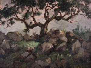 YELLIN William 1900-1900,Tree and Rocks,Litchfield US 2010-07-14
