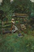 YENS Karl H 1868-1945,In the Garden,1911,Bonhams GB 2007-12-10