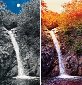 YEONG GEOL CHOI 1969,The Waterfall in the Moonlight; & The Waterfall in,2017,Christie's 2018-11-25