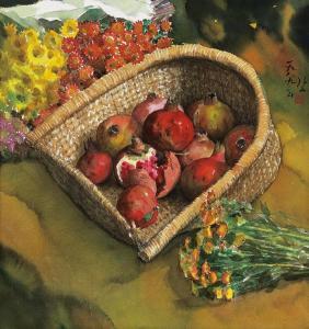 YEONGYUN Kang 1941,Pomegranate,1989,Seoul Auction KR 2009-11-07