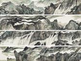 YIFEI Lu 1931-2005,Waterfall in Mount Lu Handscroll,1988,Christie's GB 2022-12-02