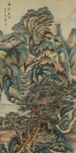 YIHENG DAI,Mountainous landscape with temples,888auctions CA 2017-06-29