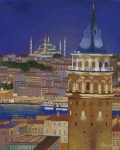 YILDIZ Ayfer 1953,Galata Tower,2018,Ankara Antikacilik TR 2021-03-28