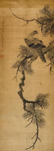 YIN LI 1610-1685,Eagle and Pine Tree,1669,Sotheby's GB 2024-04-07
