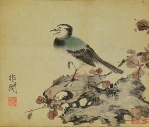 YIN Yu Fei,Bird on rock,888auctions CA 2013-02-14