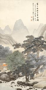 YIN ZHANG 1761-1829,Elegant Gathering by the Creek,1818,Sotheby's GB 2024-04-08