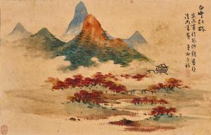 YING LAN 1585-1664,Landscape after Gao Kegong,1651,Sotheby's GB 2024-04-07