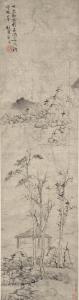 YING LAN 1585-1664,Landscape (after Ni Zan),1647,Bonhams GB 2024-03-19
