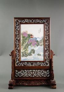 Ying Tang 1682-1756,Chinese famille rose porcelain plaque,888auctions CA 2017-08-10