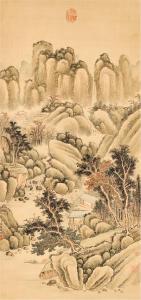 YING YUAN 1700-1800,Seclusion in Mountain,18th Century,Sotheby's GB 2021-04-19