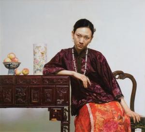 YING ZHAO Liu,Girl with Pearl Necklace,2007,Larasati ID 2010-11-27