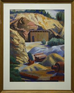 YIP Richard 1919-1981,Mining Camp,Clars Auction Gallery US 2010-11-06