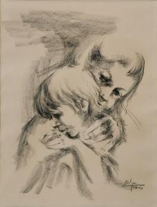 YITZHAK Yamin 1938,Mother and child,1971,Matsa IL 2019-04-10