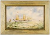 YOCKNEY Algernon 1843-1912,The Australian Yacht Kingfisher in Asian Waters,1889,Mossgreen 2013-10-22