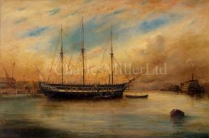 YOCKNEY Algernon,The Old \‘Royal George,\’ Portsmouth Harbour,1879,Charles Miller Ltd 2022-11-01