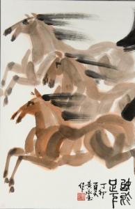 YONGYU HUANG 1924-2023,Group of horses,888auctions CA 2014-03-13