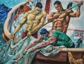 YONZON Hugo 1924-1994,Fishermen,1979,Leon Gallery PH 2020-09-19